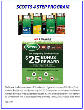 SCOTTS SPRING 2024 OFFER