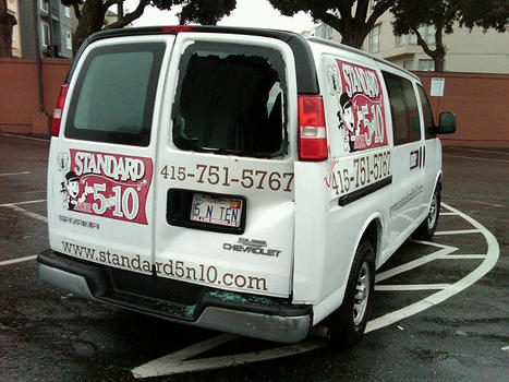 van crash