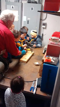 Cub Scouts 2014-hammering