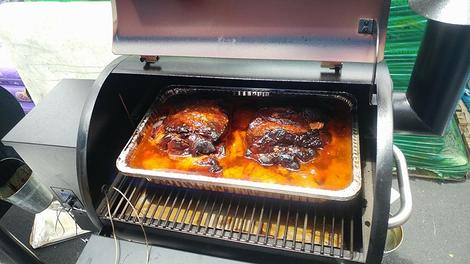Pulled pork on the Traeger