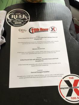The Creek Menu