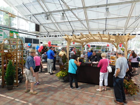 Grilling Demo in the greenhouse