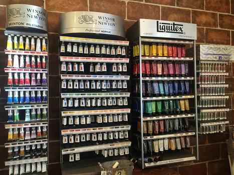 Wall of Artist Paints