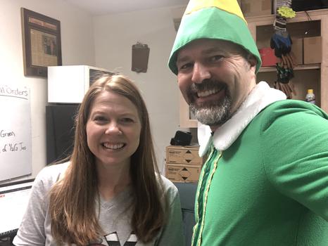 Buddy the Elf Visits