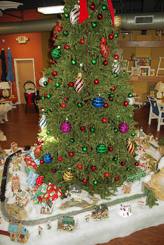 Village and Train Display
