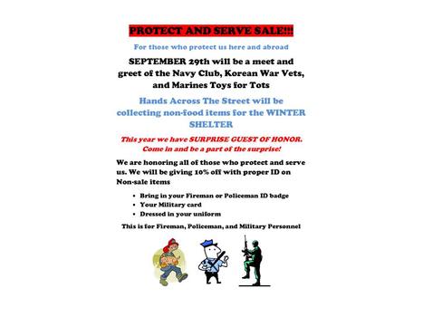 PROTECT NAD SERVE FLYER