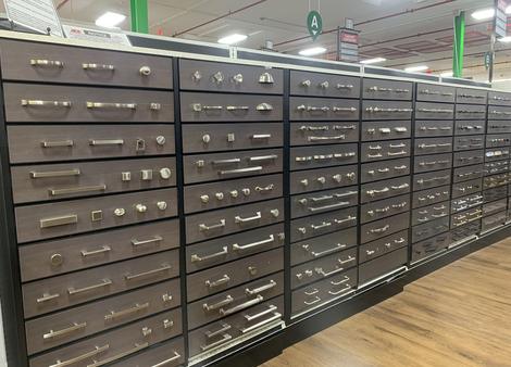 knobs in drawers