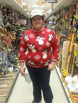 Who has the ugliest sweater?