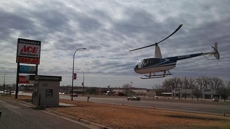 Helicopter at Ace.