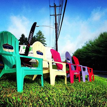 Spring Adirondack Chairs