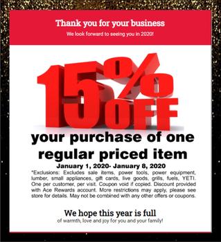 Thank You For Your Business