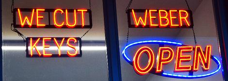 Open sign