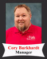 Manager Cory Burkhardt